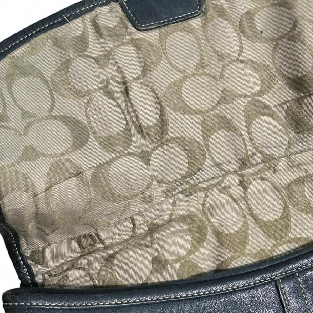 Black leather Coach purse - Picture 4 of 7